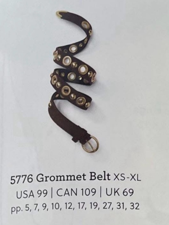 CAbi Accessories - NWT | CAbi Grommet Belt | Style 5776 | Size Medium | Gold Hardware